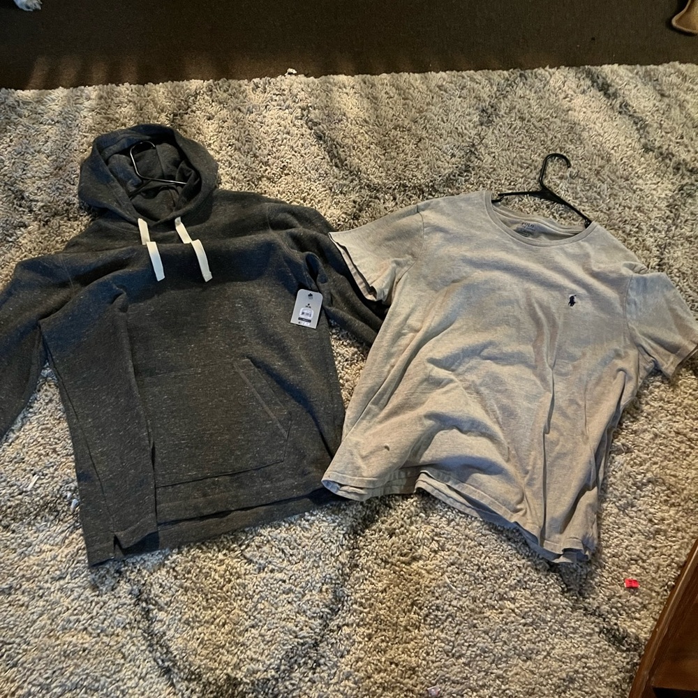 Medium hoodie XL polo shirt